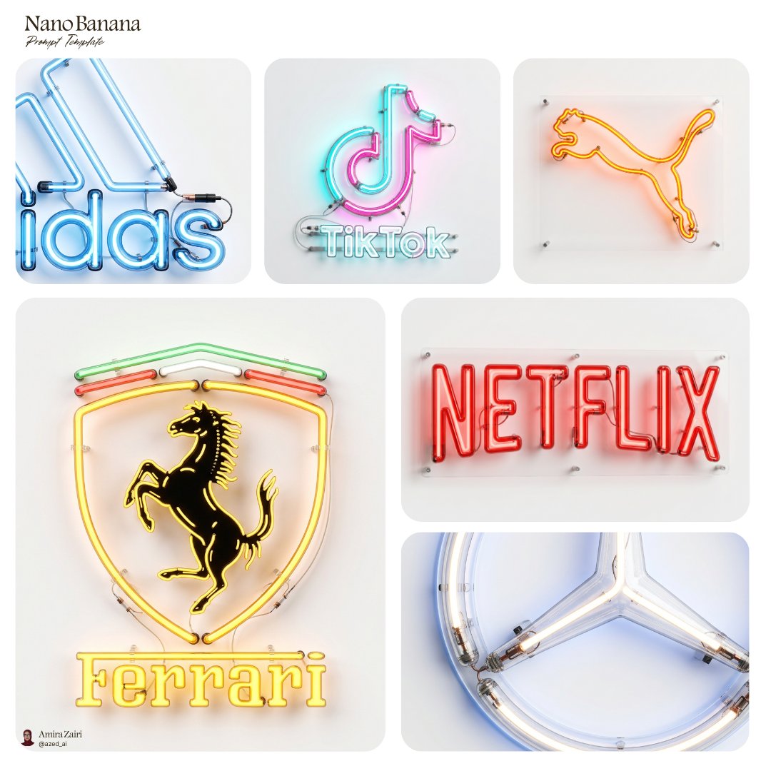 Neon Tube 3D Logo