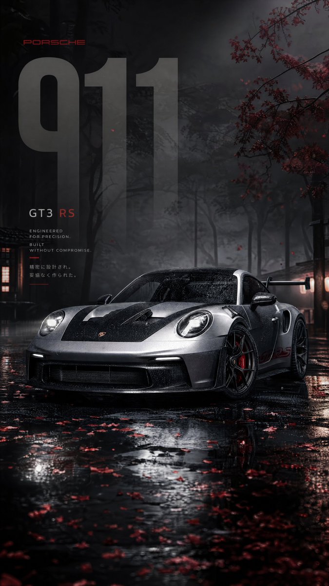 Póster Cinematográfico del Porsche 911 GT3 RS