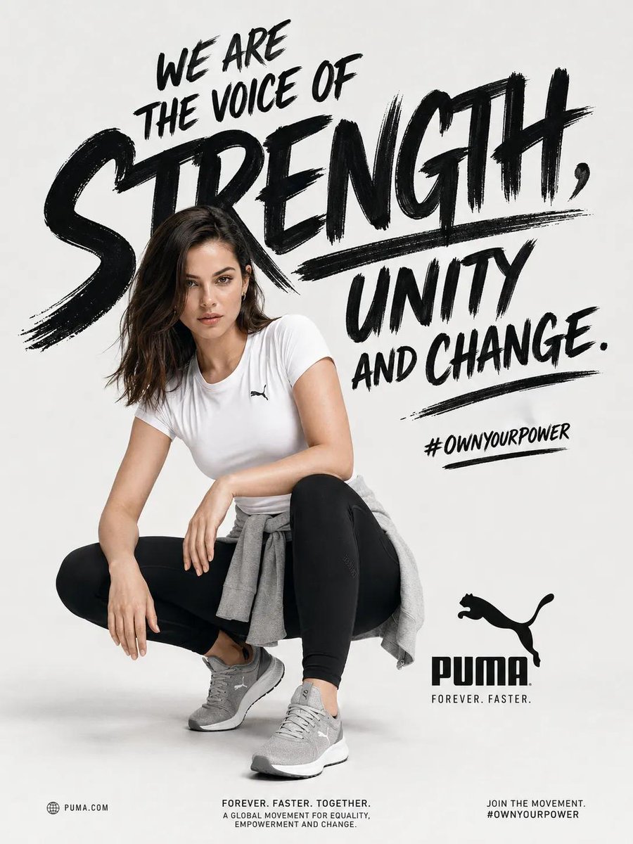 Empowernde Sportmode-Plakat