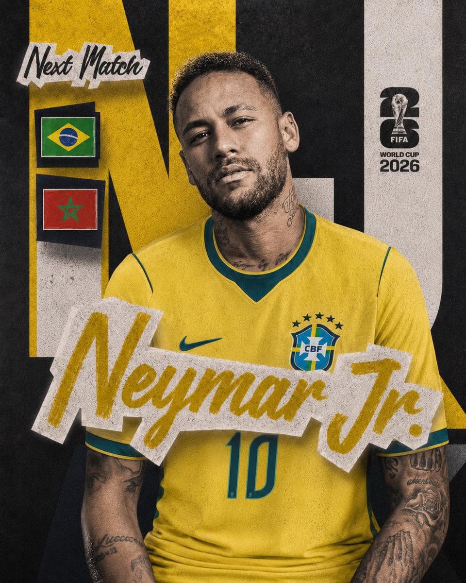 Brutalistisches Fußball-Poster "Next Match"