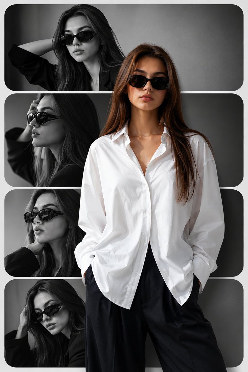 Editorial Fashion Collage Poster