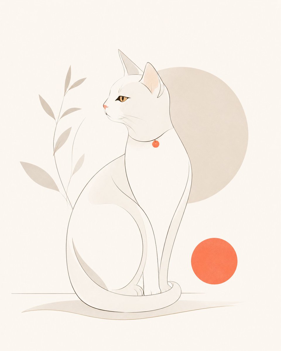 Minimalistische Magazin-Illustration