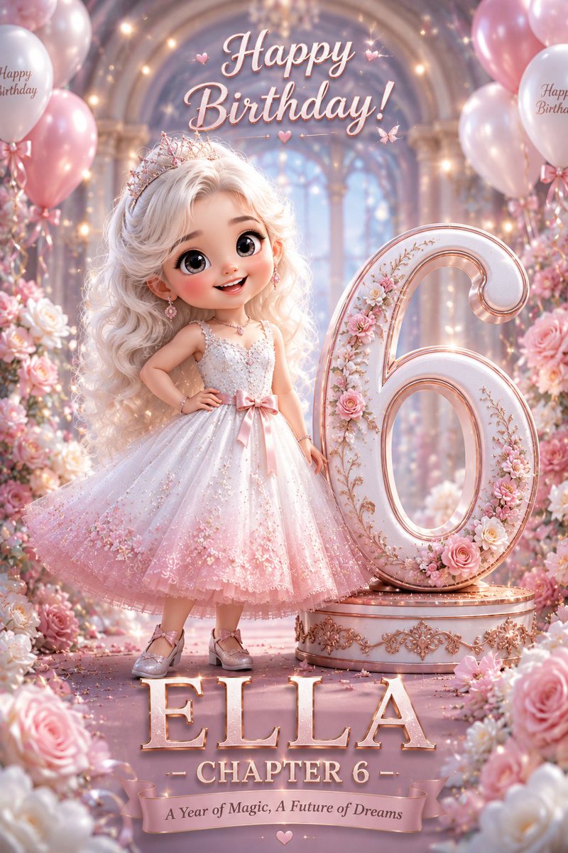 3D Q版生日海報