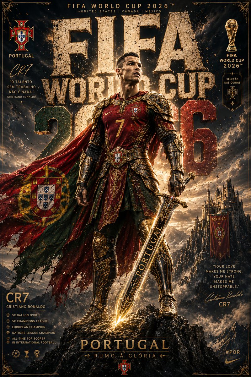 Episches Ritter-Poster zur WM 2026