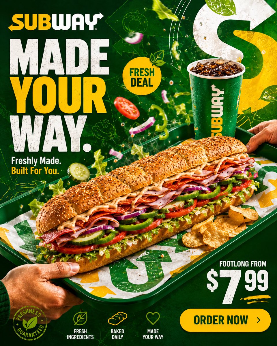 Premium Fast-Food Social Ads