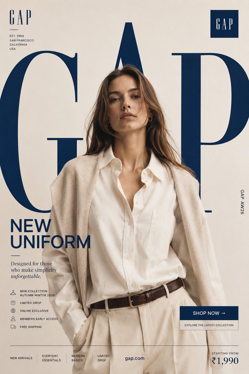 GAP "New Uniform" Kampagnen-Poster