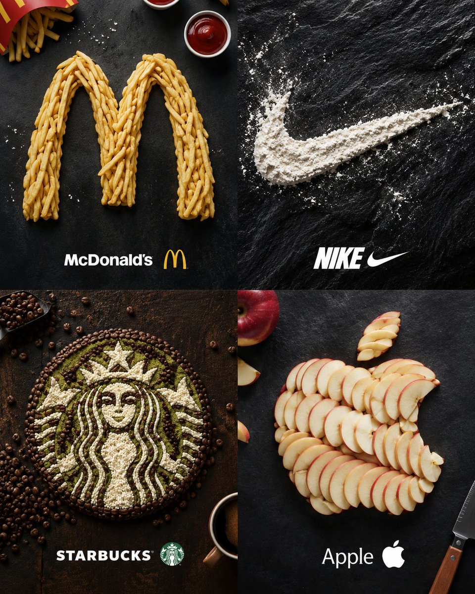 Markenlogo als Food-Art