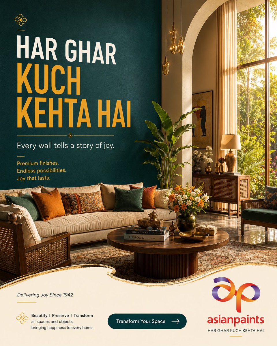 Premium-Kampagnenposter für Asian Paints