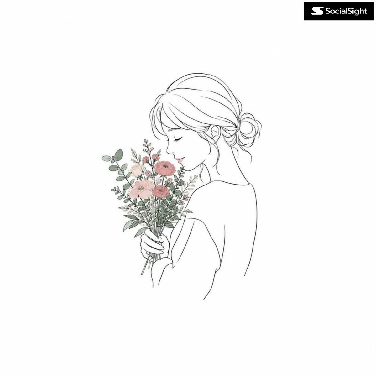 미니멀 라인아트 프로필 아이콘