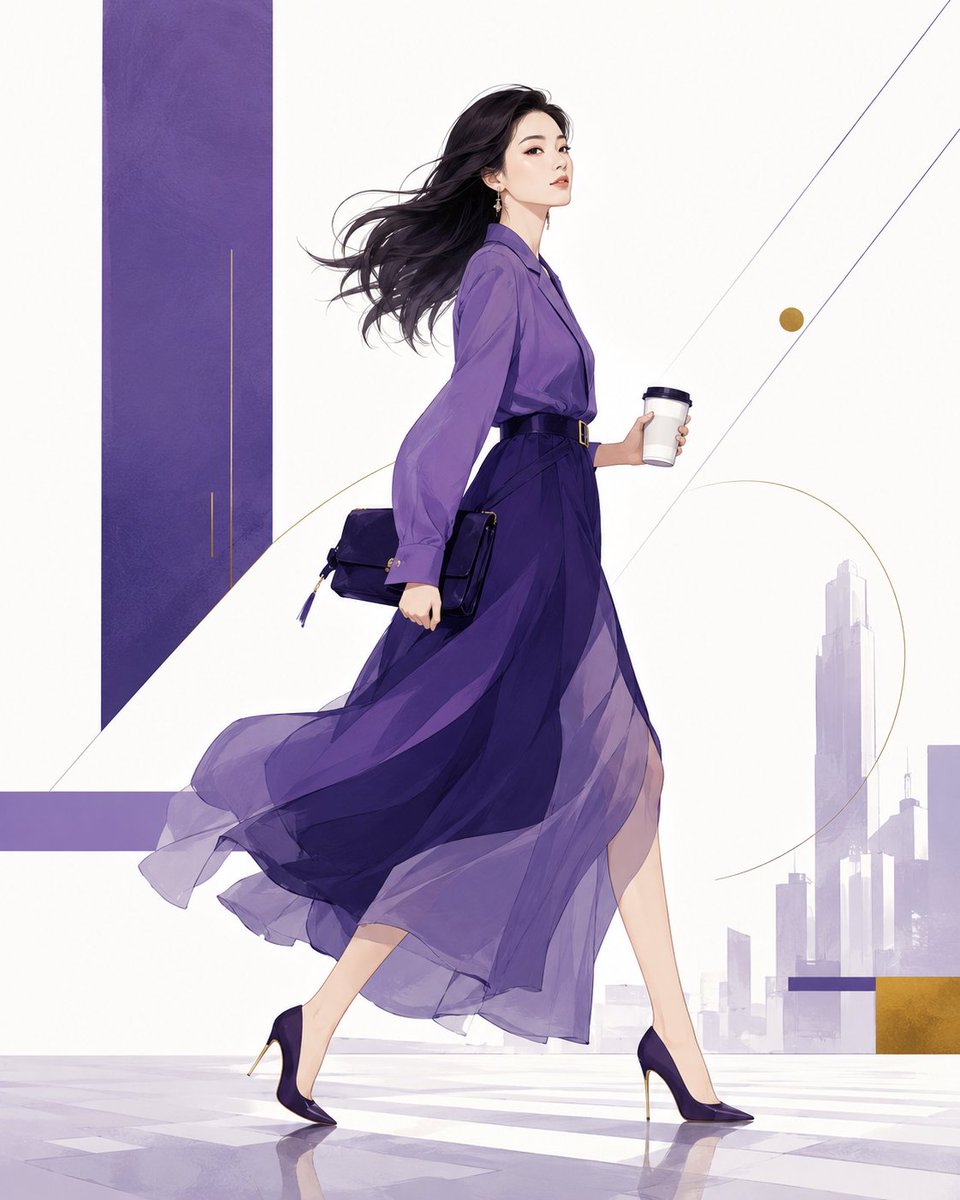 Pósteres Minimalistas en Violeta