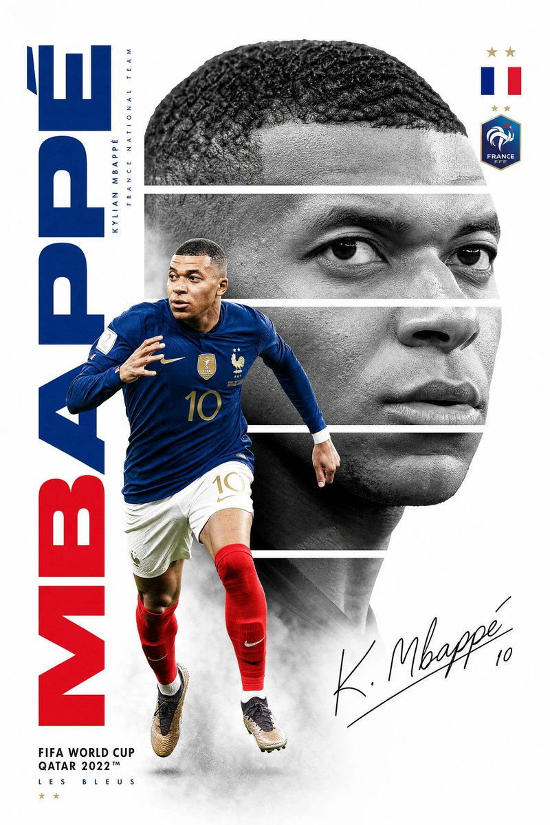 Premium Mbappé World Cup Poster