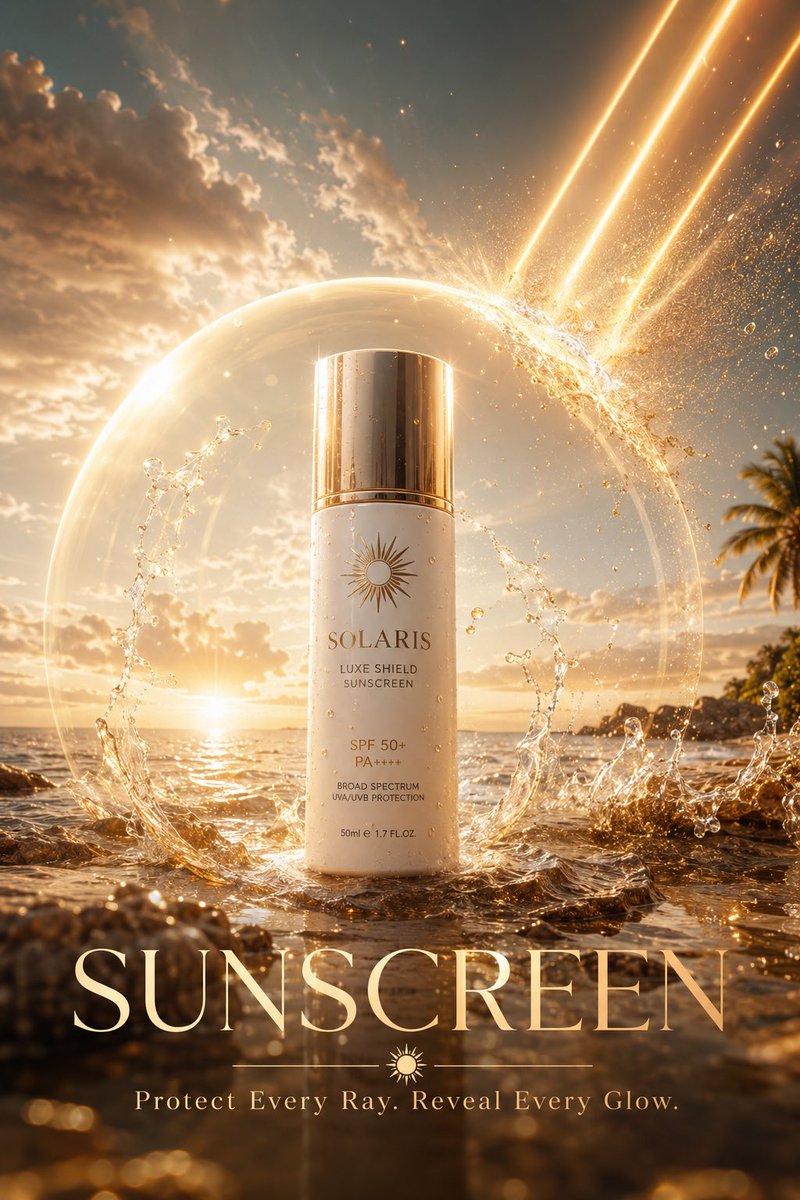 Sonnencreme-Werbung Unsichtbarer Schild