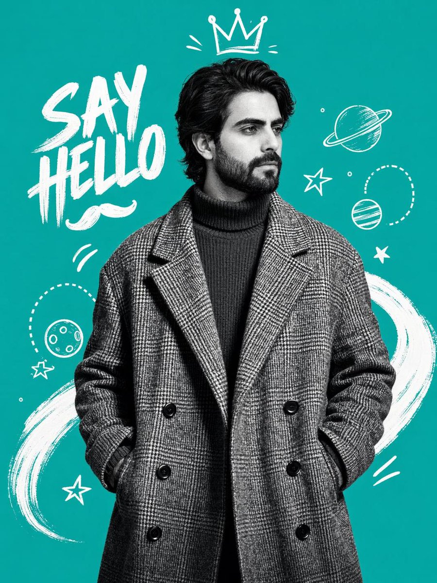 Póster de Moda Duotono Teal
