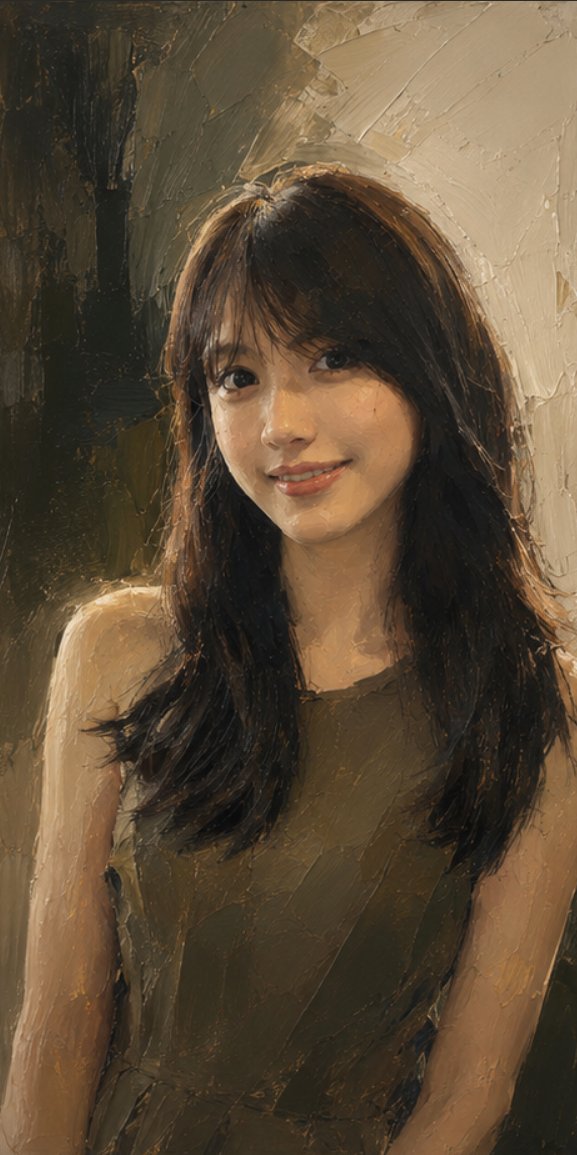 Retrato a Óleo de Moda Nível Museu