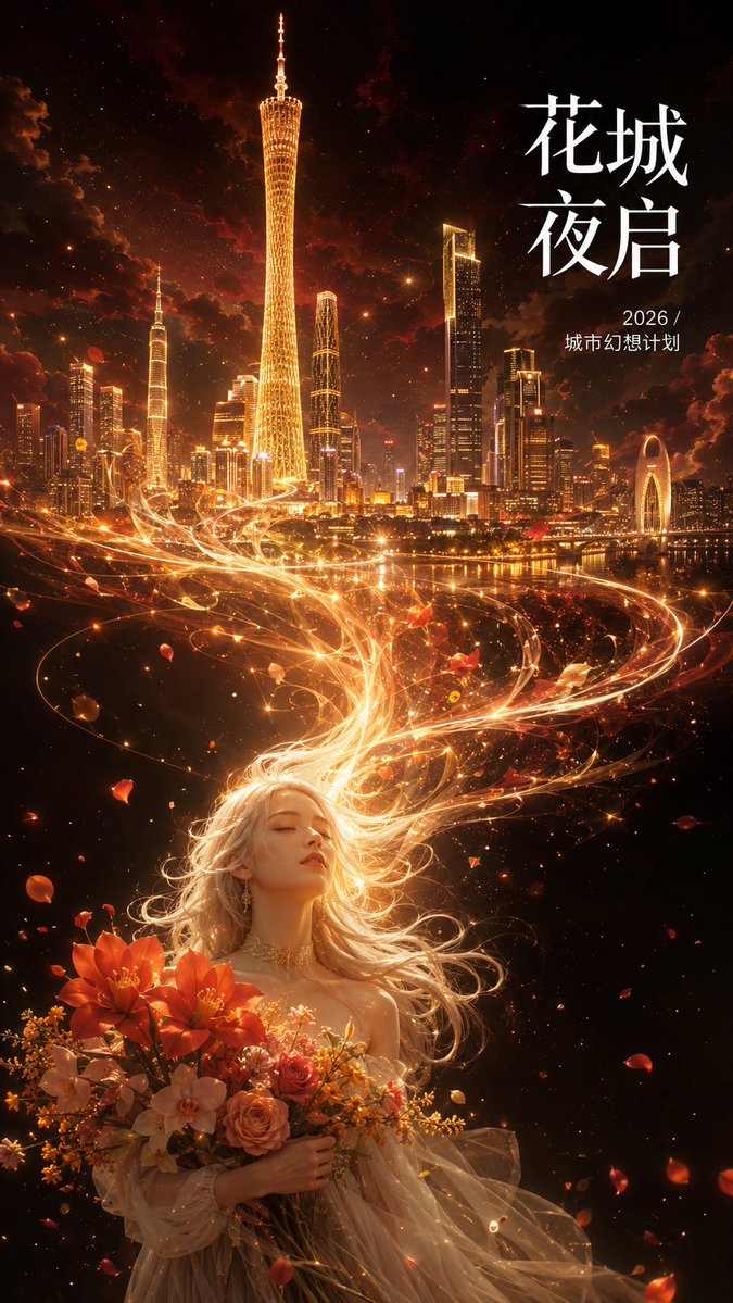 Urban Fantasy City Poster