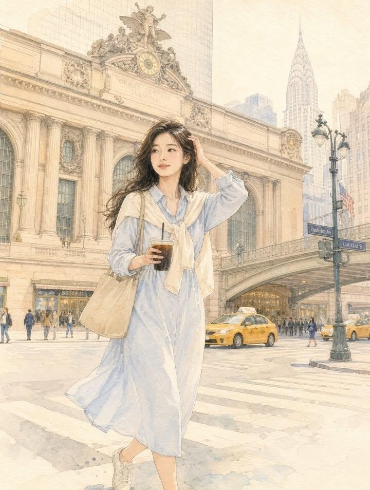 NYC Watercolor Travel Diary