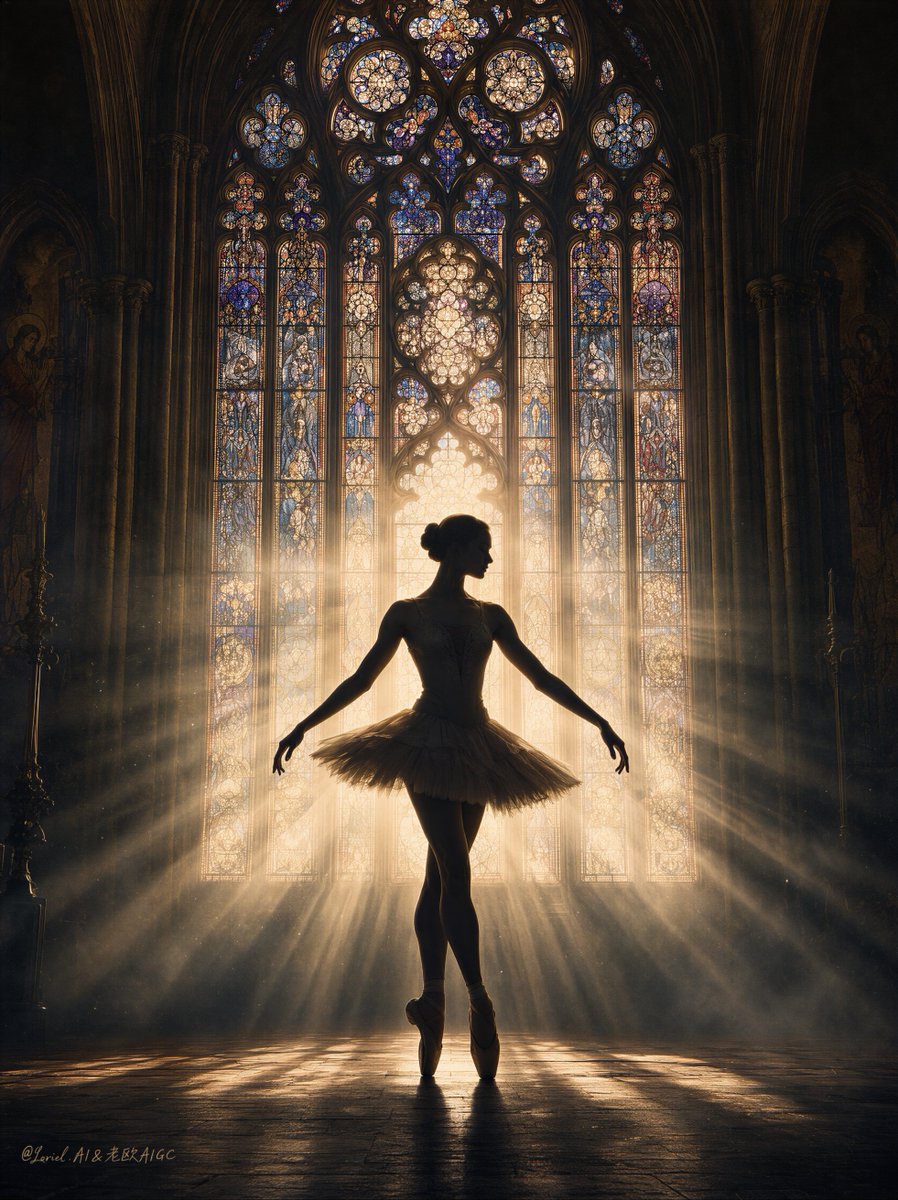 Sacred Cathedral Ballerina Silhouette