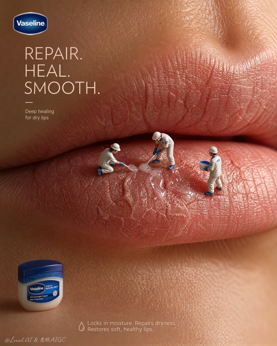 Vaseline Miniature Lip Repair Ad