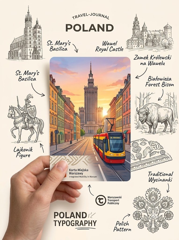 Travel Journal Collage Poster