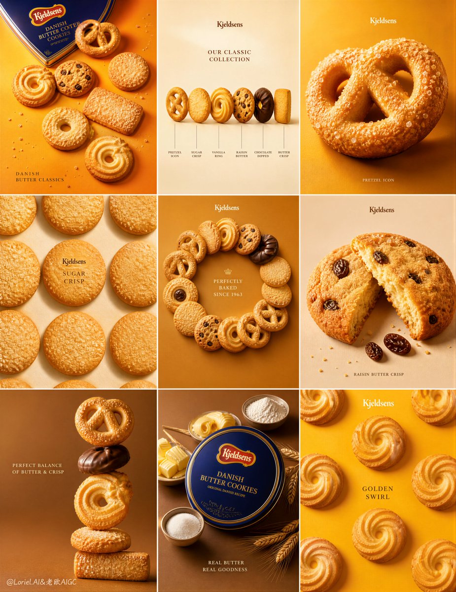 Premium Butter Cookie 3x3 Grid Campaign