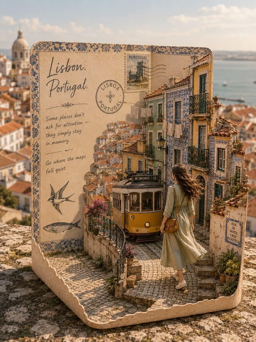 Pop-up Travel Postcard Diorama