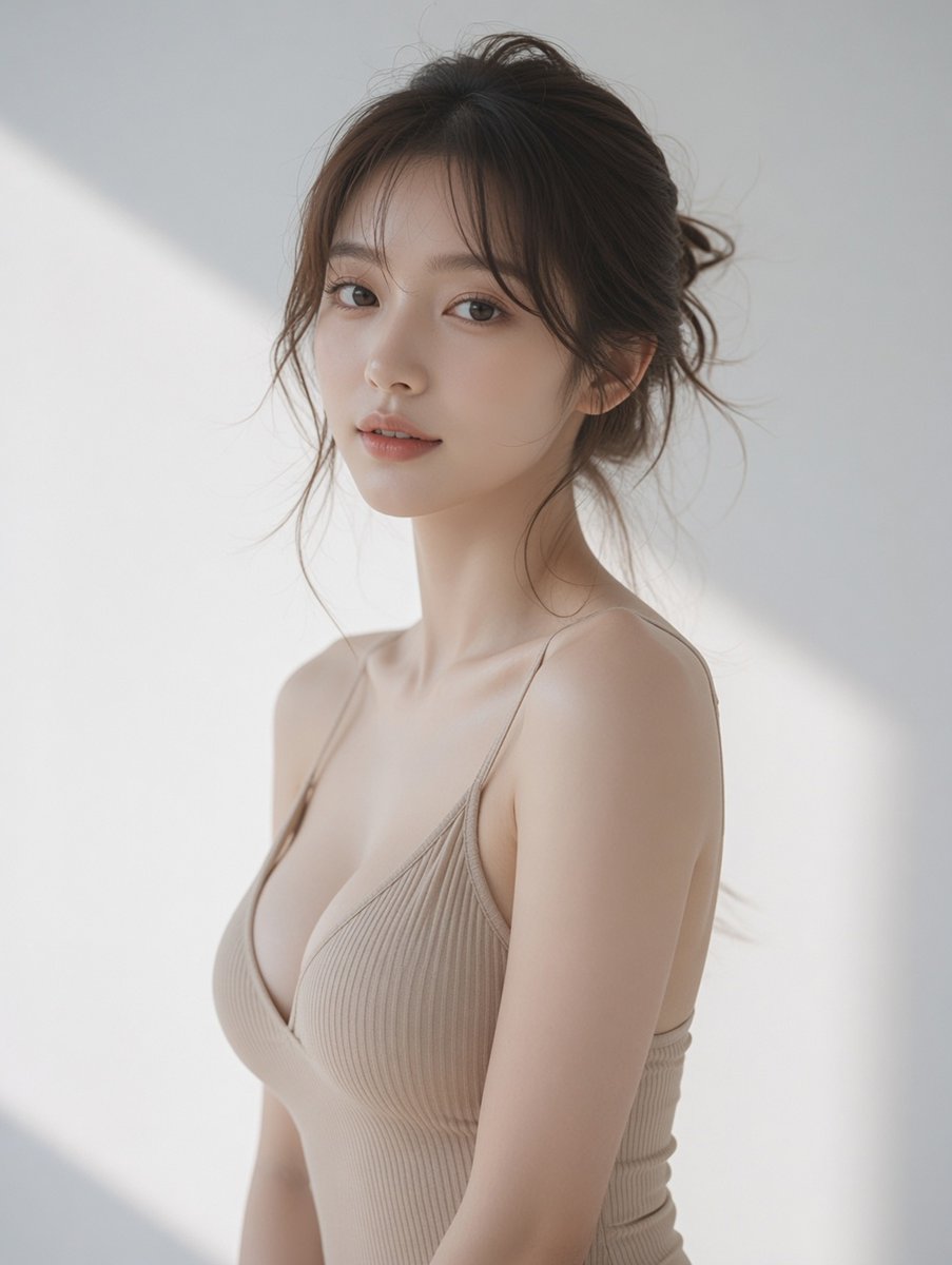 Minimalist Japanese Female Portrait