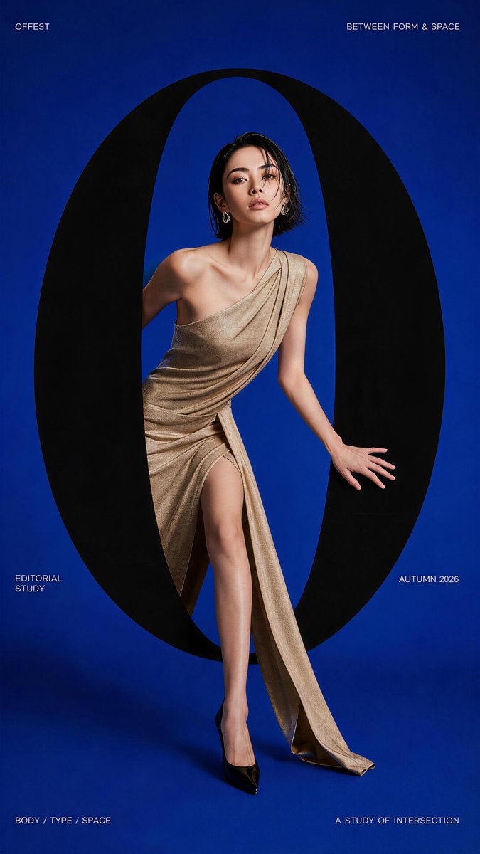 Giant Typography Fashion Editorial