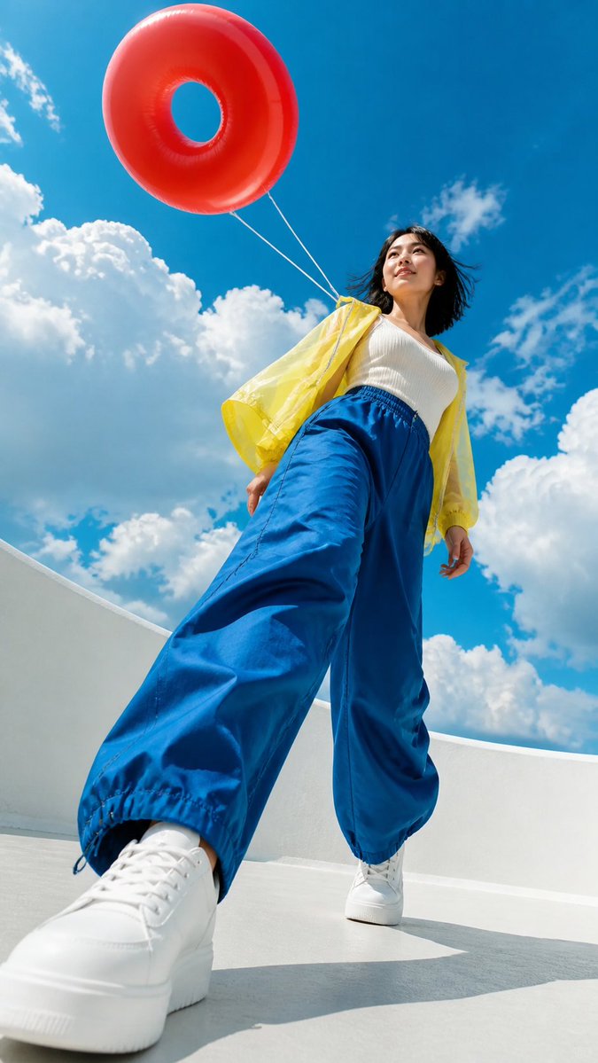 Giant-Prop Summer Portrait