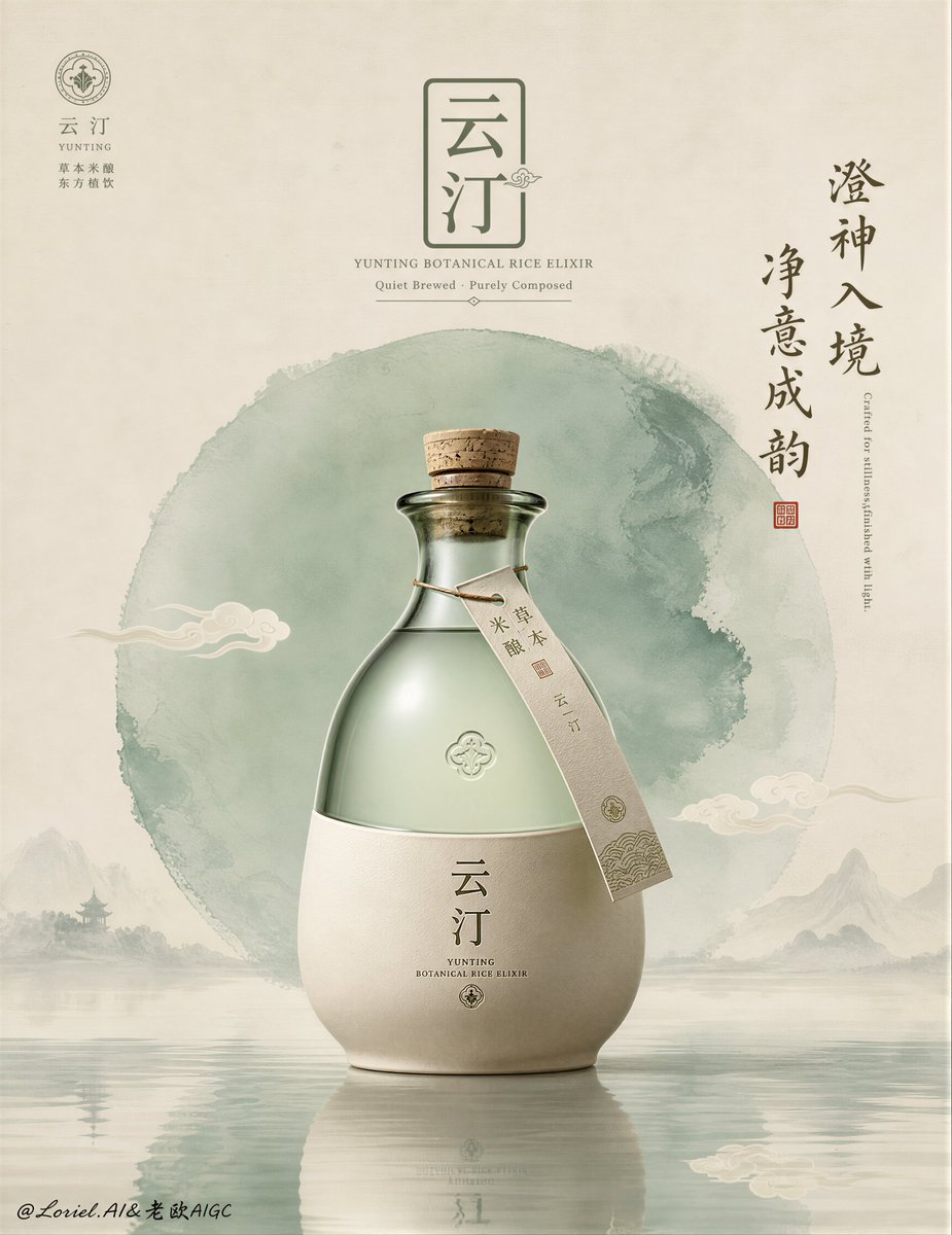 Gold Line-Art Premium Spirit Poster