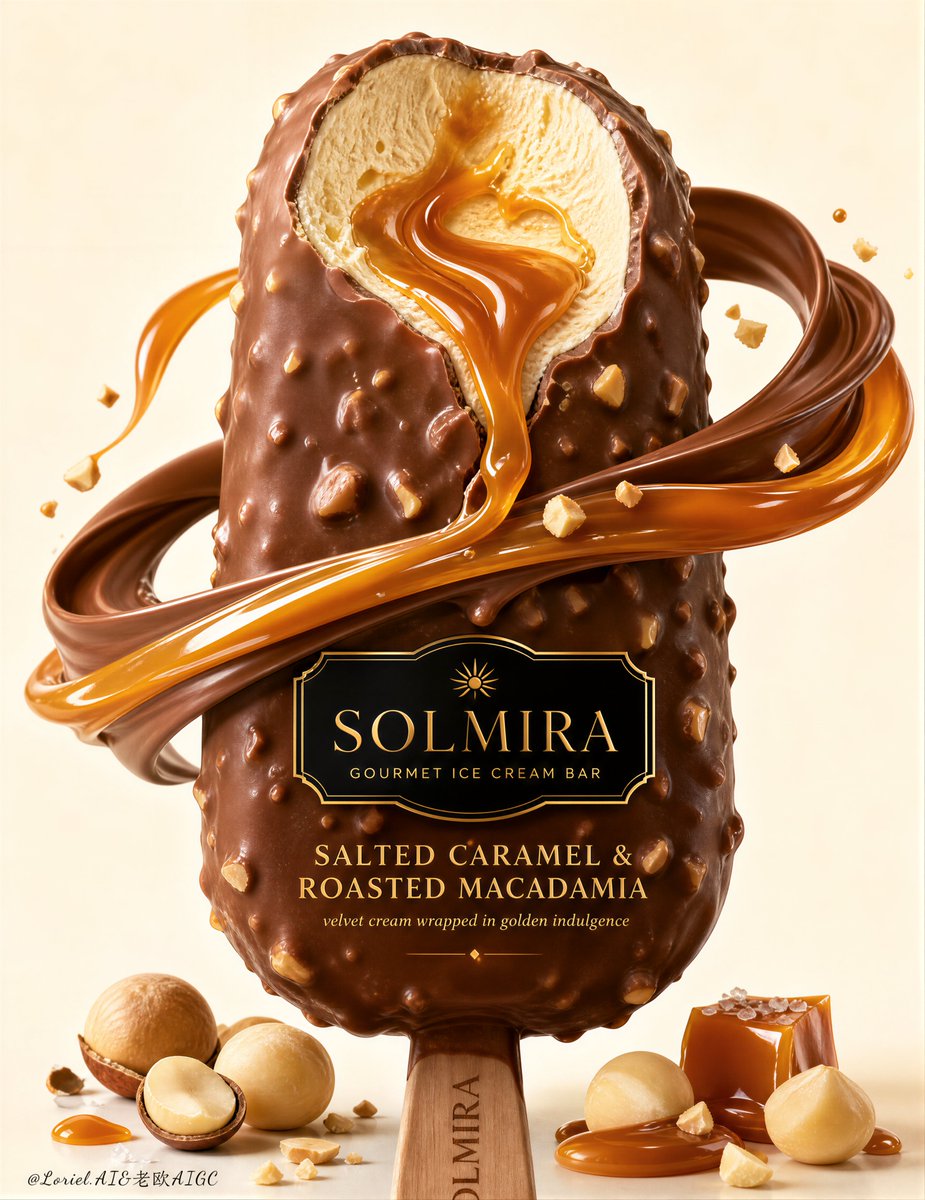SOLMIRA高級アイスバー広告ポスター