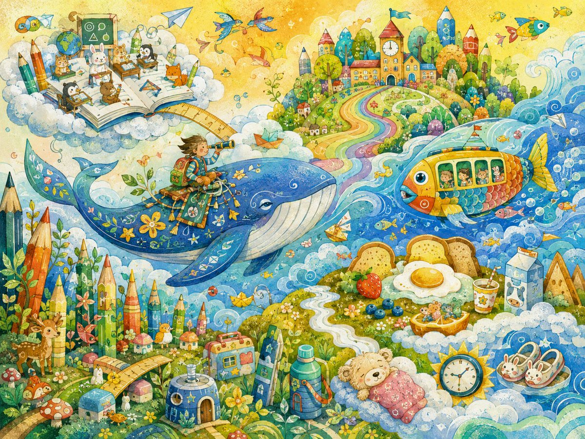 Child's Dream Watercolor World