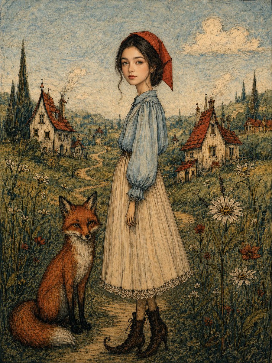 Birch Forest Storybook Fairytale Portrait