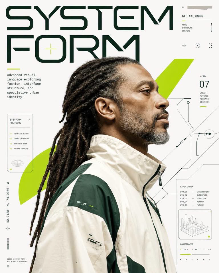 Futuristic Editorial Poster