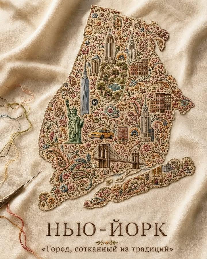 Embroidered Cultural Heritage Map