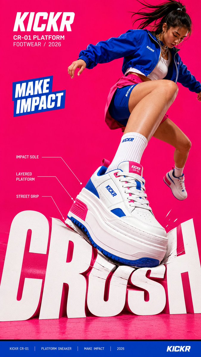 Oversized Typography Reacting to Force
