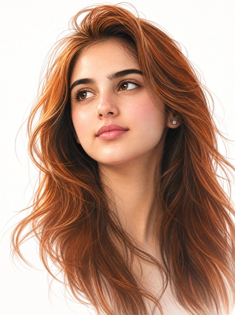 Semi-Realistic Editorial Portrait