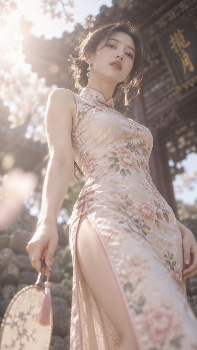 Ätherisches Qipao-Porträt