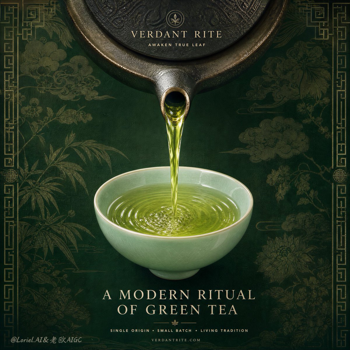 Ceremonial Luxury Green Tea Poster
