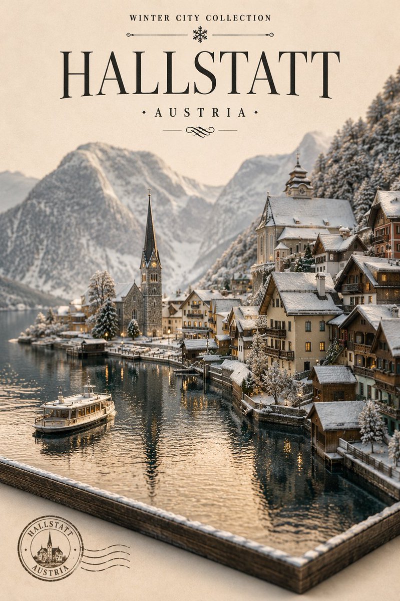 Luxury Travel Miniature Diorama Poster