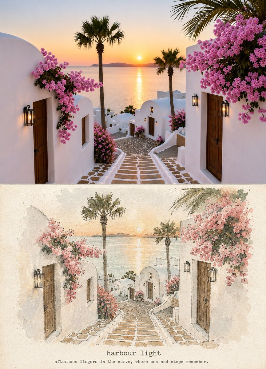 Before-and-After Travel Art Print