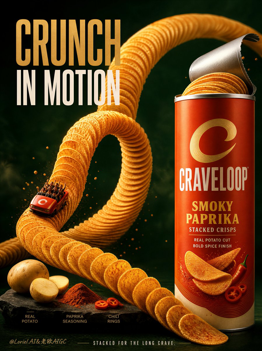 CRAVELOOP 洋芋片雲霄飛車海報