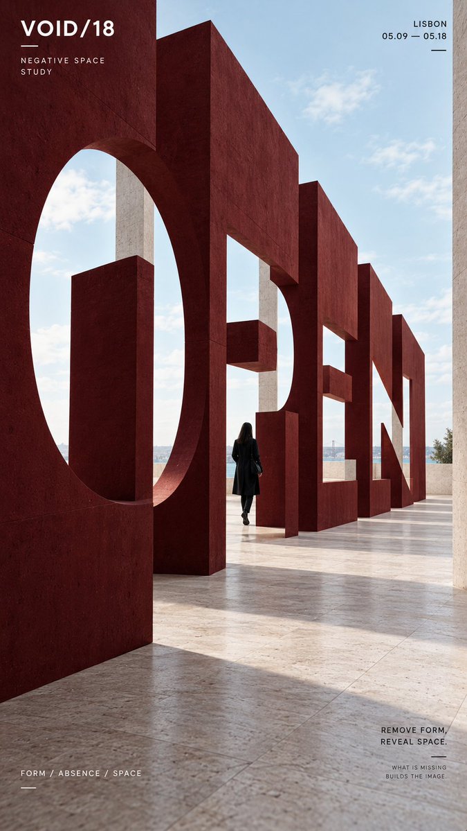 Perspective Typography Poster