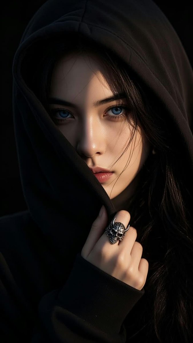 Moody Hooded Portrait