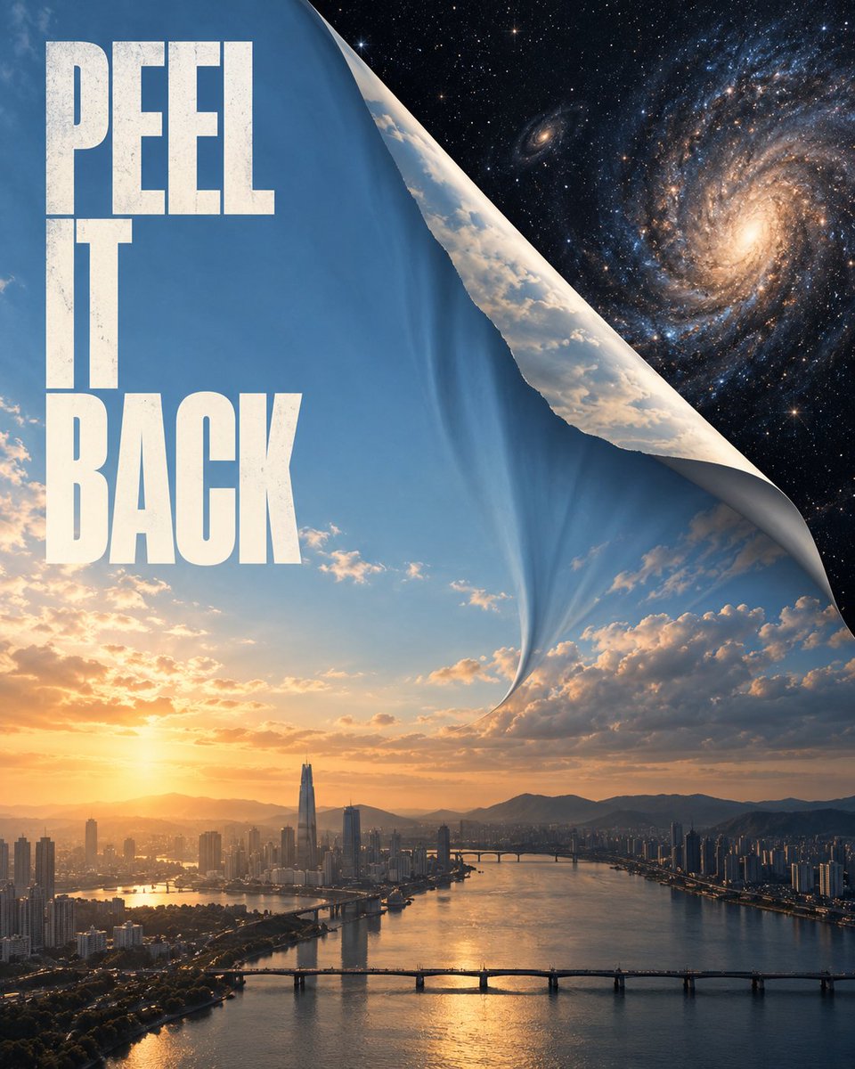 Zerrissene Realität als surreales Poster