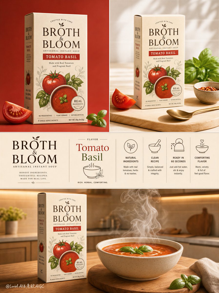 Premium Soup Brand Campaign Board