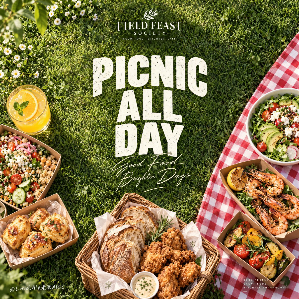 Overhead-Picknick-Food-Poster