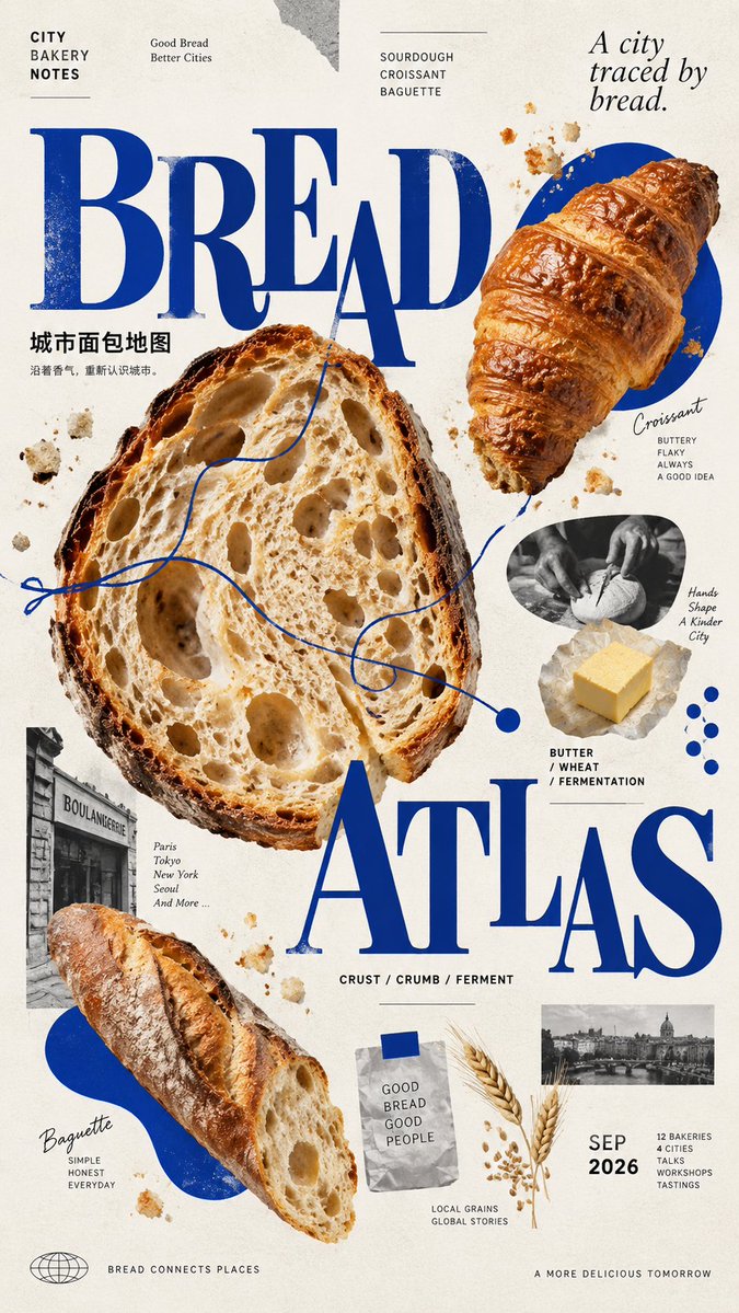 Póster Editorial de Composición Dispersa