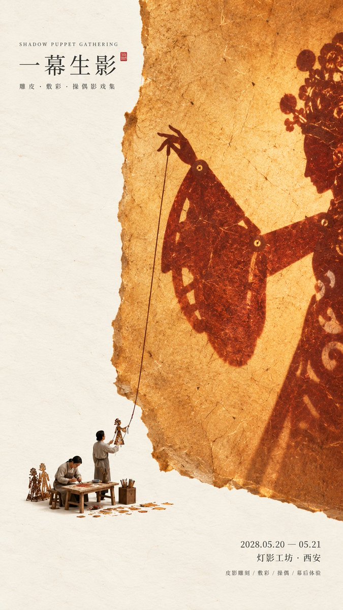 Handmade-Paper Oriental Culture Poster