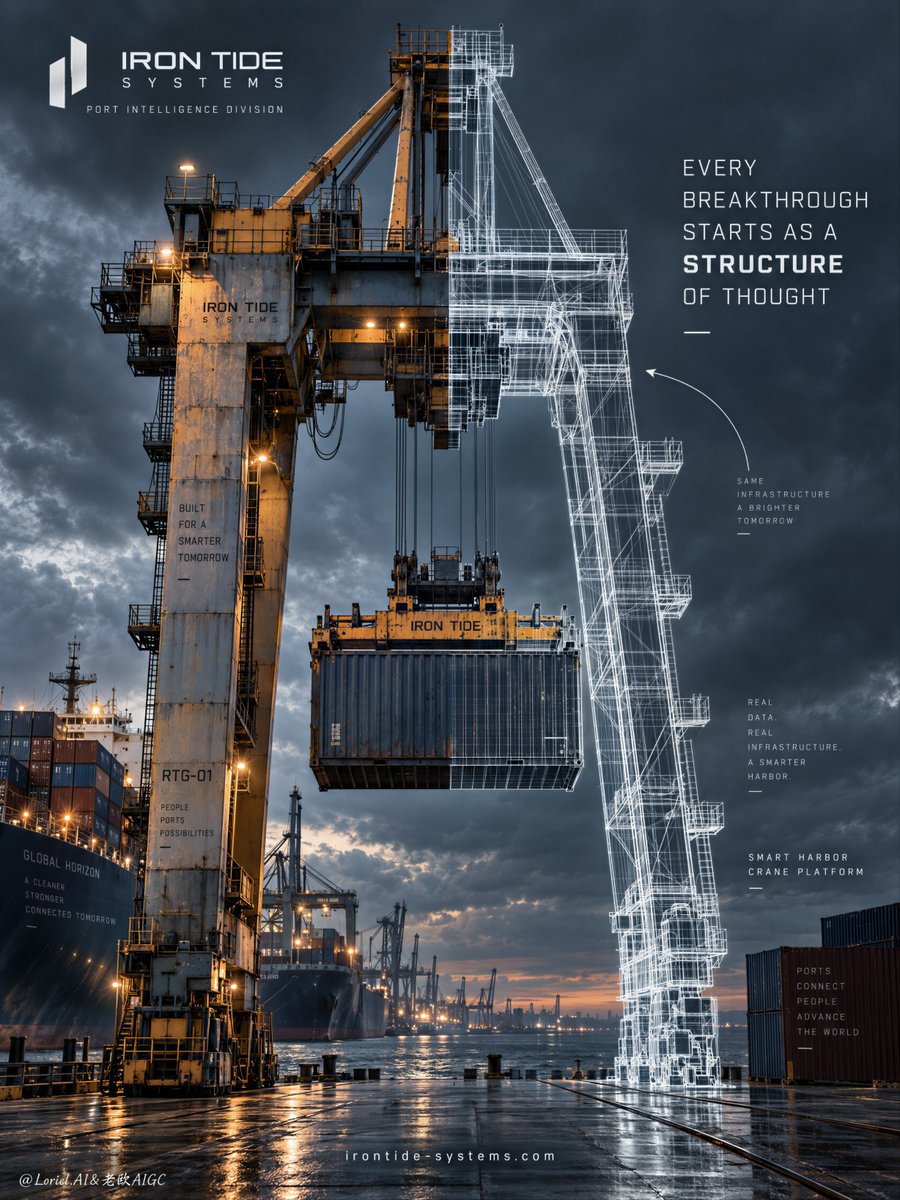 Harbor Crane Innovation Poster