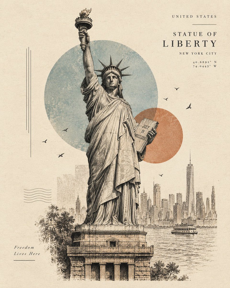 Minimalist Architectural Landmark Poster